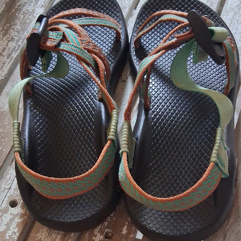 Chaco Brown Sandal with Mint Accent SOLD